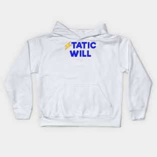 Static will Blue Kids Hoodie